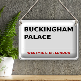 Blechschild London 30x20cm Street Buckingham Palace