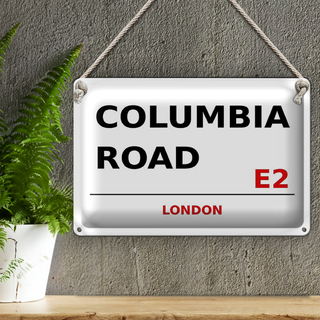 Blechschild London 30x20cm Columbia Road E2