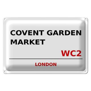 Blechschild London 30x20cm Covent Garden Market WC2
