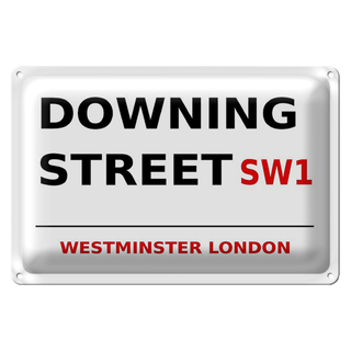 Blechschild London 30x20cm Westminster downing Street SW1