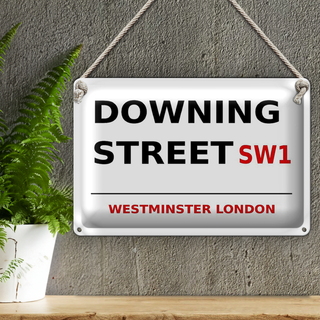Blechschild London 30x20cm Westminster downing Street SW1