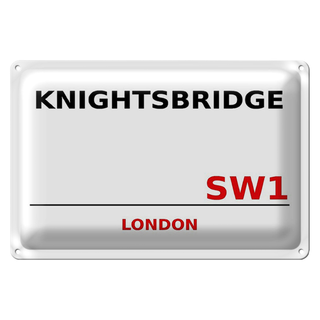 Blechschild London 30x20cm Knightsbridge SW1