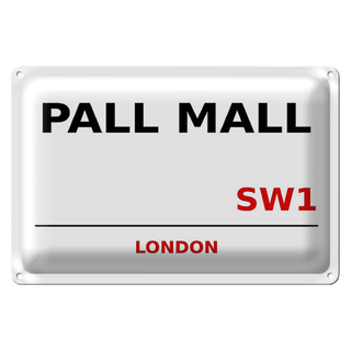 Blechschild London 30x20cm Pall Mall SW1 Wanddeko