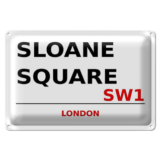 Blechschild London 30x20cm Sloane Square SW1