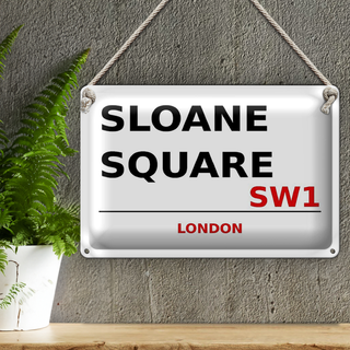 Blechschild London 30x20cm Sloane Square SW1
