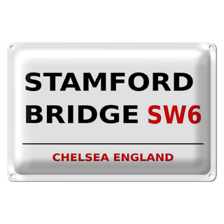 Blechschild London 30x20cm England Stamford Bridge SW6