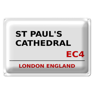 Blechschild London 30x20cm England St Paul´s Cathedral EC4