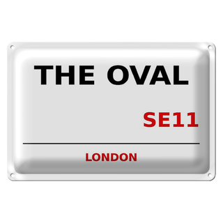 Blechschild London 30x20cm The Oval SE11