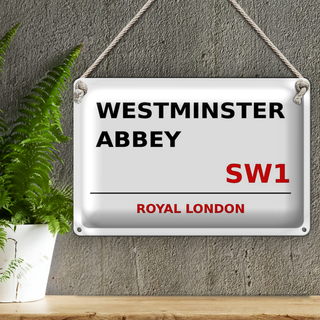 Blechschild London 30x20cm Royal Westminster Abbey SW1