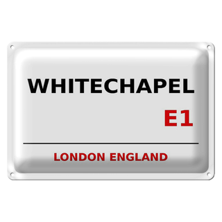 Blechschild London 30x20cm England Whitechapel E1