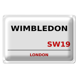 Blechschild London 30x20cm Wimbledon SW19