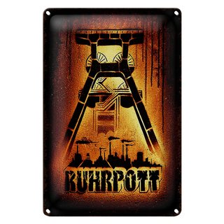 Blechschild Spruch 20x30cm Ruhrpott Ruhrgebiet