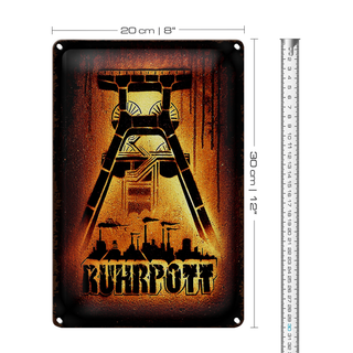 Blechschild Spruch 20x30cm Ruhrpott Ruhrgebiet