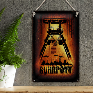 Blechschild Spruch 20x30cm Ruhrpott Ruhrgebiet