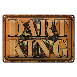 Blechschild Spruch 30x20cm Dart King Wanddeko