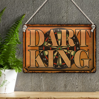 Blechschild Spruch 30x20cm Dart King Wanddeko