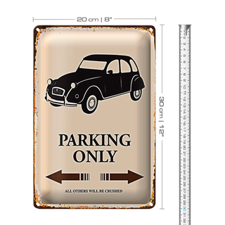Blechschild Spruch 20x30cm Auto Parking only all others