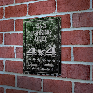 Blechschild Spruch 20x30cm 4x4 Parking only all others