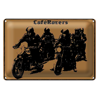 Blechschild Spruch 30x20cm Motorrad Caqfe Racers motorcycle