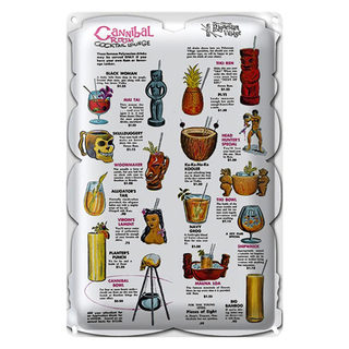 Blechschild 20x30cm Cocktail lounge cannibal room
