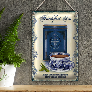 Blechschild Tee 20x30cm Classic Breakfast Tea best teas