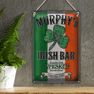 Blechschild 20x30cm Murphy´s Irish Bar Whiskey