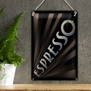 Blechschild Spruch 20x30cm Espresso Kaffee