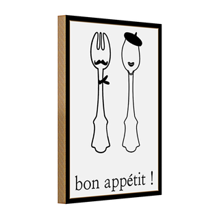 Holzschild Spruch 20x30cm Bon appetit!