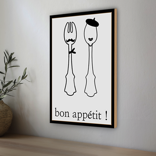 Holzschild Spruch 20x30cm Bon appetit!