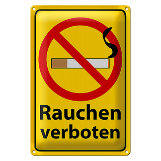 Blechschild Hinweis 20x30cm Rauchen Verboten