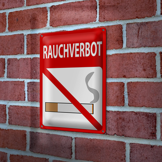 Blechschild Hinweis 20x30cm Rauchverbot