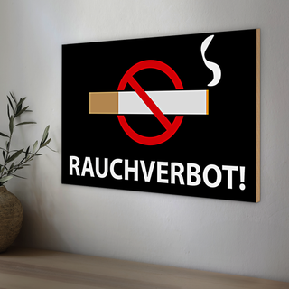 Holzschild Hinweis 30x20cm Rauchverbot