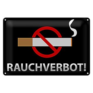 Blechschild Hinweis 30x20cm Rauchverbot