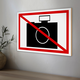 Holzschild Hinweis 30x20cm Fotografieren verboten