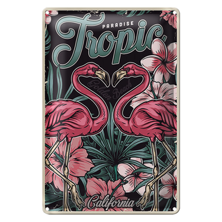 Blechschild Paradise 20x30cm Tropic California Golen Beach