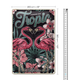 Blechschild Paradise 20x30cm Tropic California Golen Beach