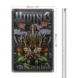 Blechschild Wikinger 20x30cm Scandinavian Viking Veritage