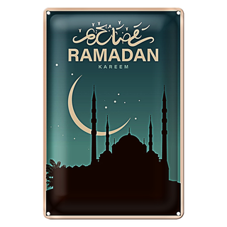 Blechschild Ramadan 20x30cm Kareem