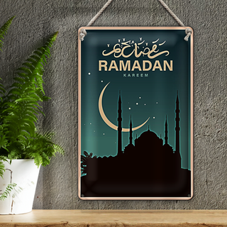 Blechschild Ramadan 20x30cm Kareem
