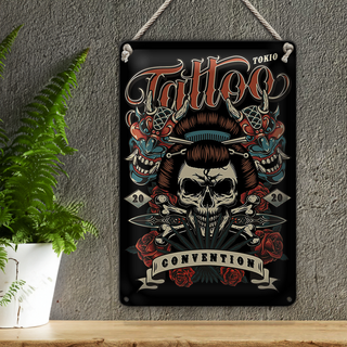 Blechschild Tattoo 20x30cm Tokio convention