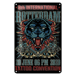 Blechschild Tattoo 20x30cm Rotterdam Convention 20 june