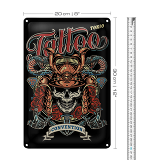 Blechschild Tattoo 20x30cm Tokio Convention 13 May