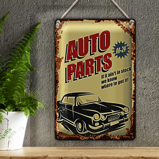 Blechschild Retro 20x30cm Auto Parts 00-24 Service