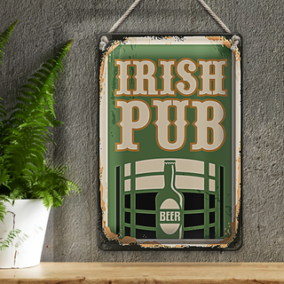 Blechschild Retro 20x30cm Irish pub Beer Bier