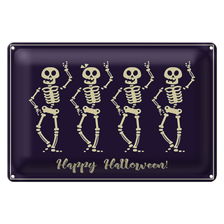 Blechschild Halloween 30x20cm Happy Halloween Fest