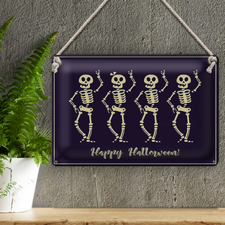Blechschild Halloween 30x20cm Happy Halloween Fest