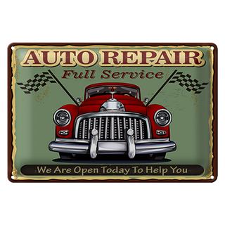 Blechschild Auto repair 30x20cm full Service  Retro
