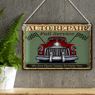 Blechschild Auto repair 30x20cm full Service  Retro