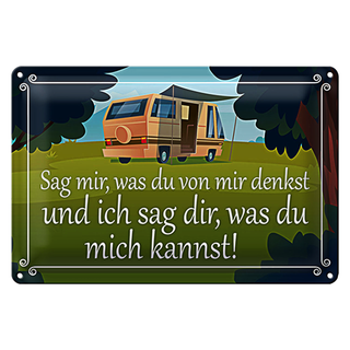 Blechschild Spruch 30x20cm sag mir was du von mir denkst