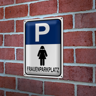 Blechschild Parken 20x30cm Frauen Parkplatz